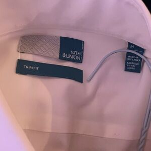 14th & Union White Trim Fit Shirt